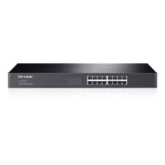 TP‑Link TL‑SG1016 16‑Port 10/100/1000 Mbps Unmanaged Gigabit Switch 19″ Rack‑Mount Çelik Kasa, Fanless