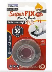 Vodaseal Super Fix Ultra Güçlü Çift Taraflı Montaj Bandı 20 mm x 1.5 m