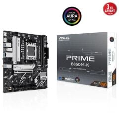 Asus PRIME B850M-K AMD B850 Soket AM5 DDR5 8000MHz (OC) M.2 mATX Anakart