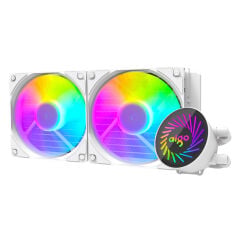 AIGO DCS240 Beyaz ARGB 240mm Siyah Sıvı Soğutma 1851/AM5