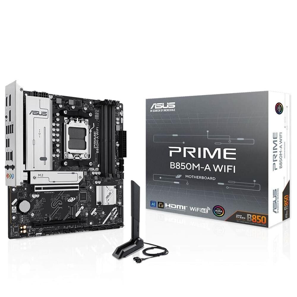 ASUS Prime B850M-A WIFI AMD B850 AM5 DDR5 8000MHz (OC) HDMI DP Çift M.2 mATX Anakart