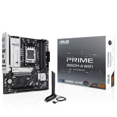 ASUS Prime B850M-A WIFI AMD B850 AM5 DDR5 8000MHz (OC) HDMI DP Çift M.2 mATX Anakart