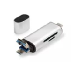 Hadron HDX7053 USB Type-C OTG Kart Okuyucu - SD ve MicroSD Destekli 480Mbps - Gri