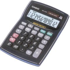 Casio WM-220MS-BU 12 Haneli Suya ve Toza Dayanıklı Mini Masa Üstü Hesap Makinesi - Mavi