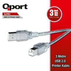 QPORT 3M USB2.0 PRINTER KABLOSU (Q-PR3)