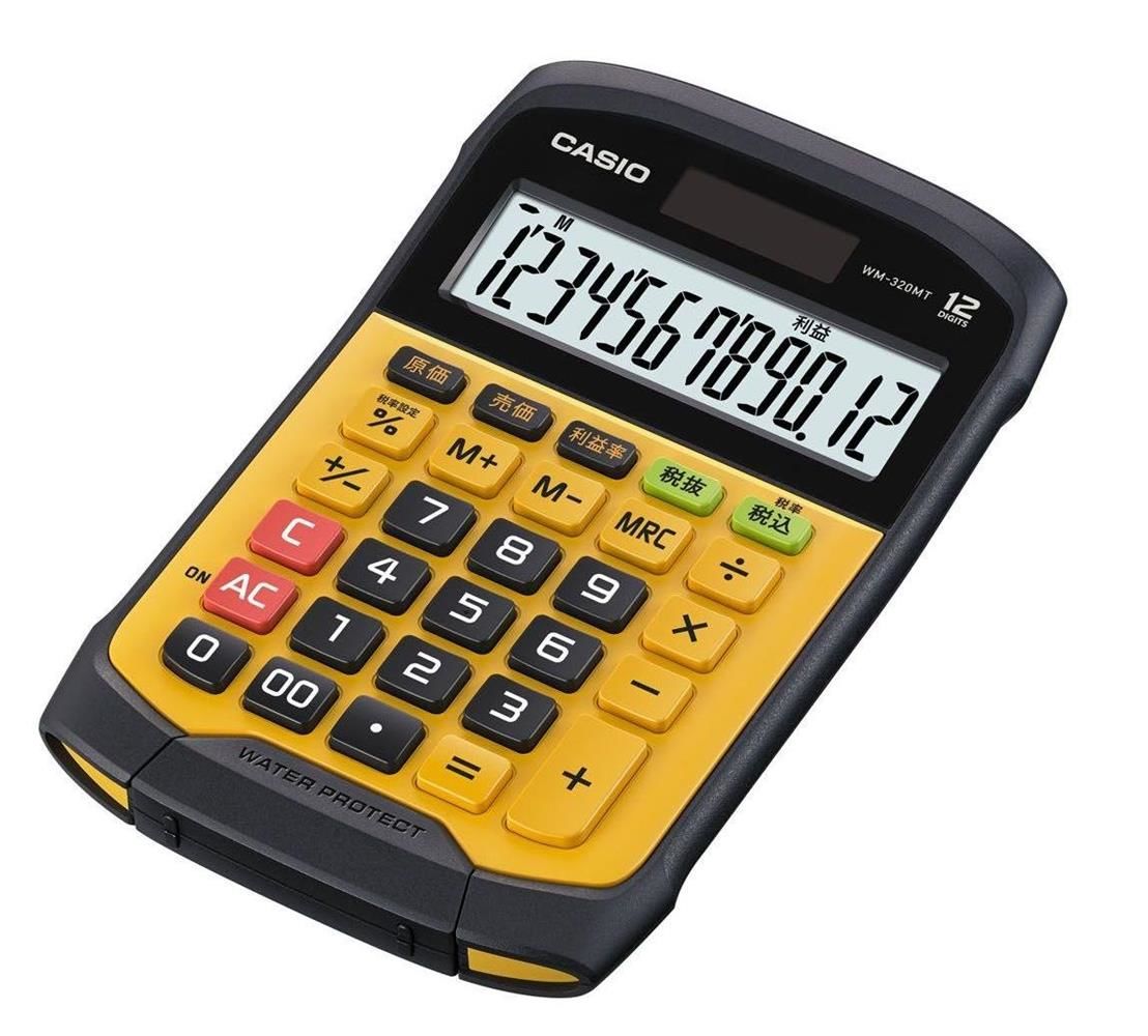 Casio WM-320MT 12 Hane Suya ve Toza Dayanıklı Masa Üstü Hesap Makinesi