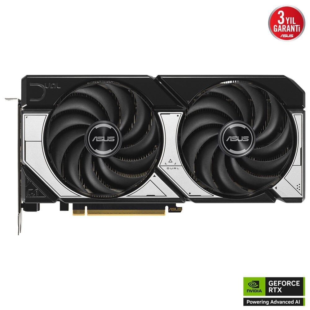 ASUS Dual GeForce RTX 5070 OC Edition 12GB GDDR7 192‑Bit PCIe 5.0 Çift Fan Gaming Ekran Kartı (CUDA Core 6144, Boost~2542 MHz)