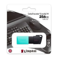 Kingston 256GB DataTraveler Exodia M USB 3.2 Gen 1 Flash Bellek (DTXM/256GB)