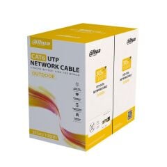 DAHUA DH-PFM920-6UN 305m CAT6 U/UTP 24AWG %100 Bakır PE Dış Ortam Outdoor Siyah Ağ Kablosu