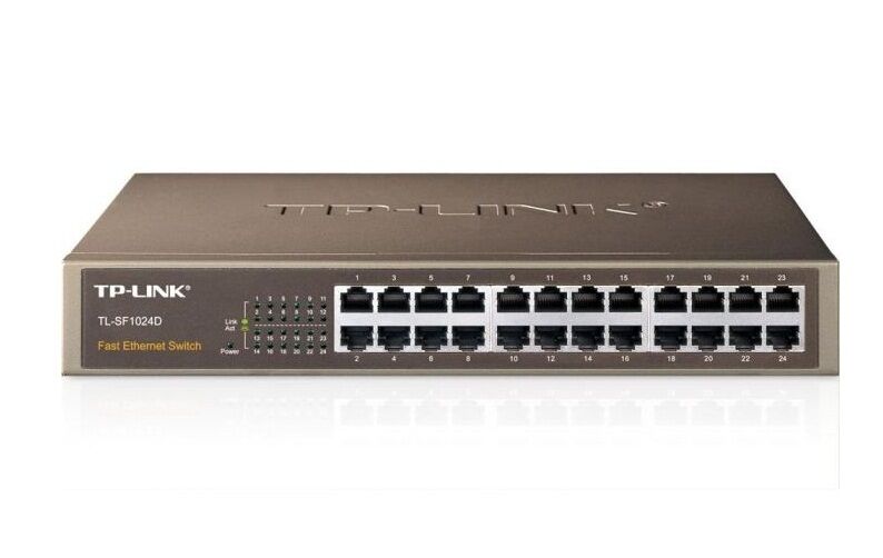 TP-LINK TL-SF1024D 24-Port 10/100 Mbps Yönetilemez Rack-Mount Ağ Switch