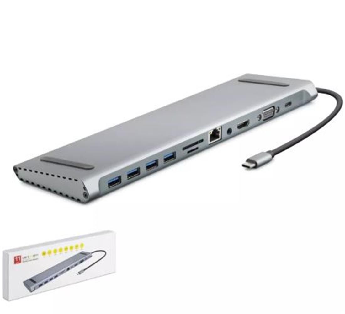 Hadron HDX7854 Type-C HDTV Combo (Type-C + HDMI 4K 30Hz + 4xUSB3.0 + VGA + Audio)