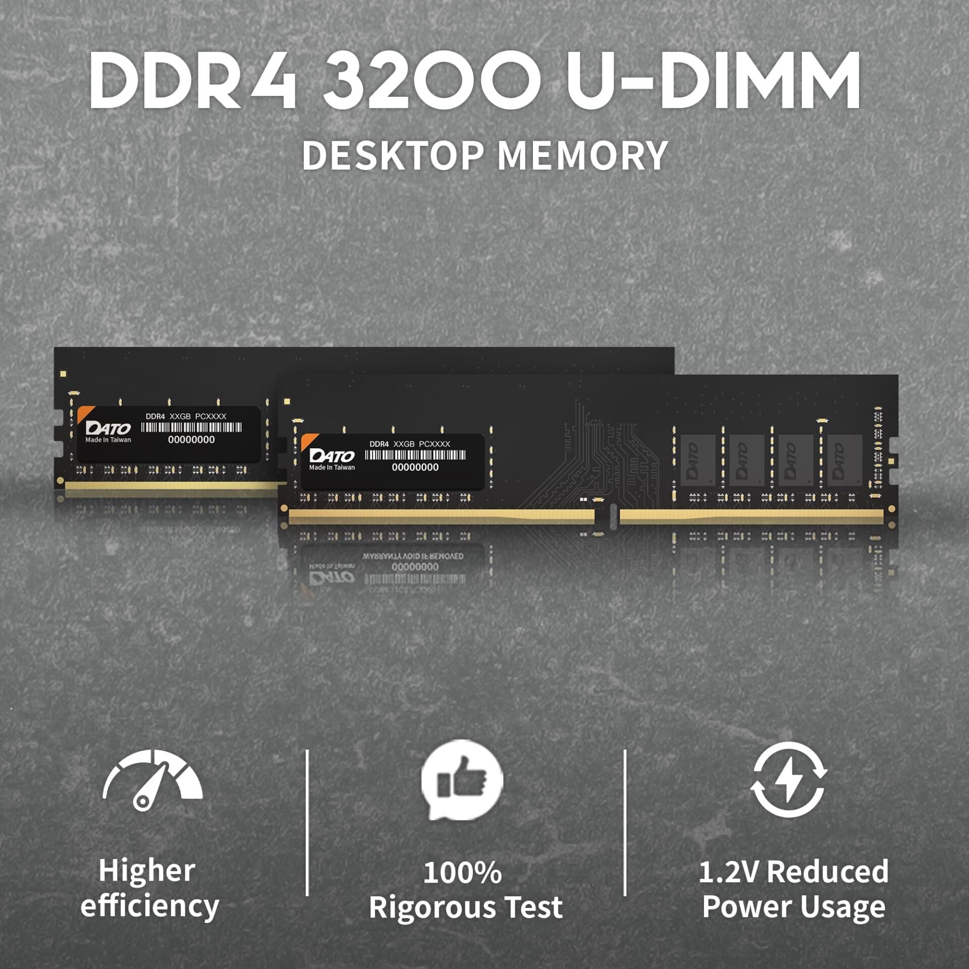 DATO 16GB 3200Mhz PC DDR4 CL22 Retail-Kutulu
