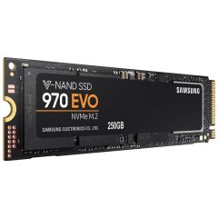 Samsung 970 EVO Plus 250GB M.2 2280 PCIe 3.0 x4 NVMe 1.3 V‑NAND SSD (MZ‑V7S250BW) – 3,500 MB/s Okuma, 2,300 MB/s Yazma, 512 MB DDR4 Cache, 5 Yıl Garanti