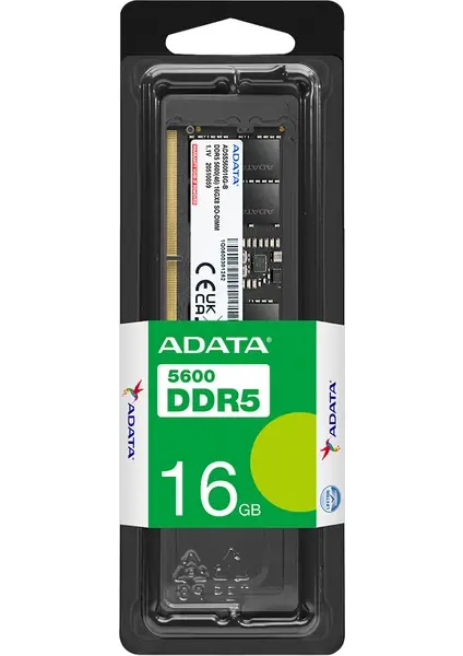 Adata 16GB DDR5 5600MHz CL46 SODIMM Notebook RAM (AD5S560016G-S)
