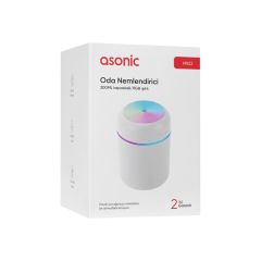 Asonic HN22 300ML RGB Mini Oda Nemlendirici Matte Beyaz