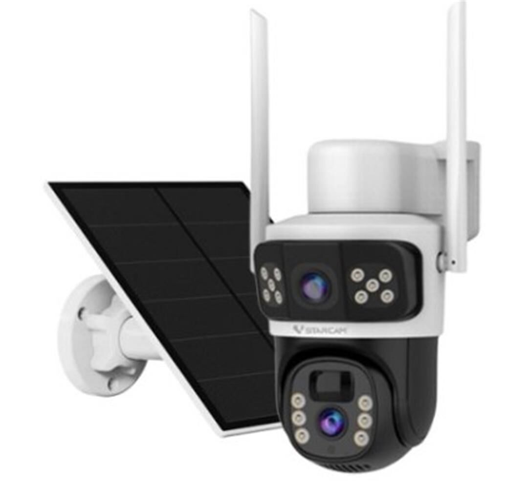Novacom Vstarcam CB67D-4G Çift Lensli 6MP (2x3MP) 4G Sim Kartlı Solar Güneş Panelli Güvenlik Kamerası