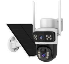 Novacom Vstarcam CB67D-4G Çift Lensli 6MP (2x3MP) 4G Sim Kartlı Solar Güneş Panelli Güvenlik Kamerası