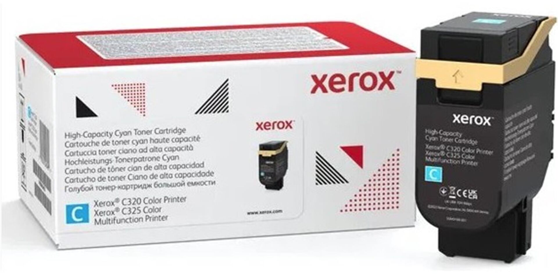 Xerox C320, C325 Uyumlu Mavi (Cyan) Yüksek Kapasiteli Orijinal Toner Kartuşu - 5.500 Sayfa (006R04832)