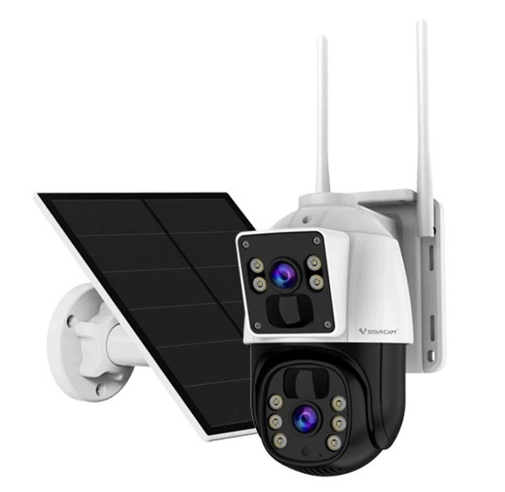 Novacom Vstarcam BG66DR-4G 3MP 4mm Lens Güneş Panelli 4G LTE Sim Kartlı PTZ Solar Kamera