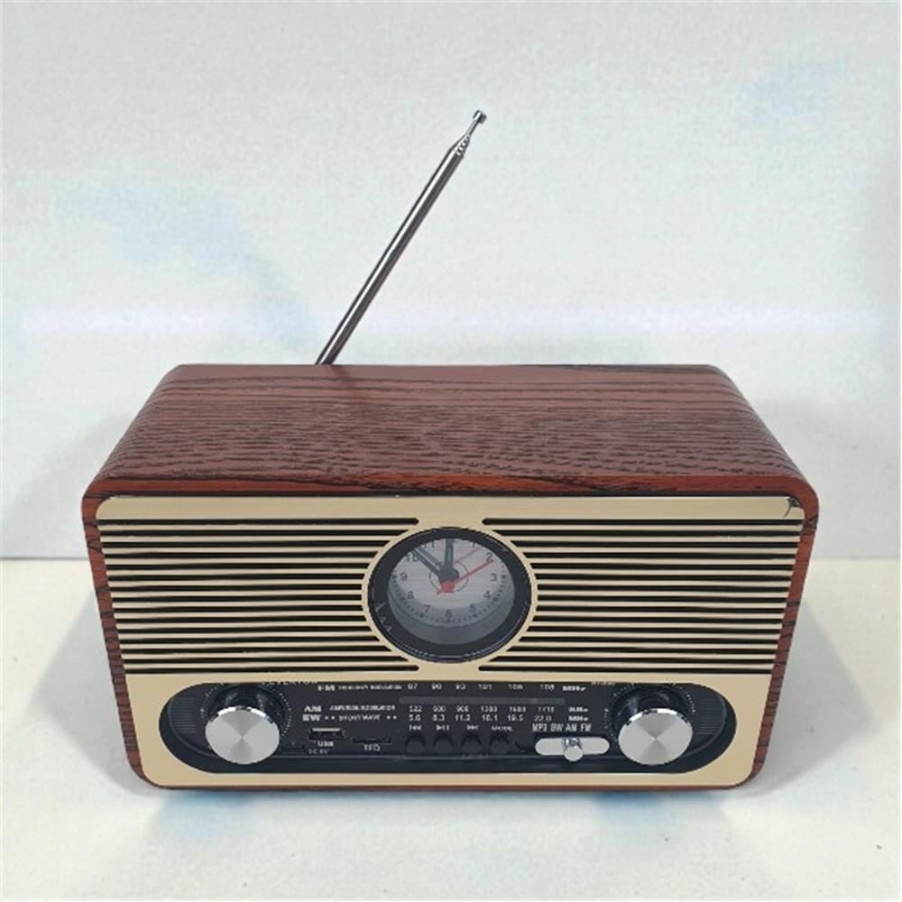 Everton RT-566 Bluetooth/USB/SD/FM Şarj Edilebilir Saatli Nostaljik Radyo