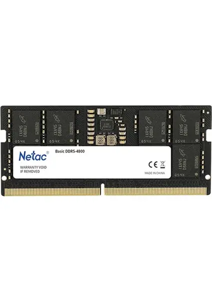 Netac Basics 16GB DDR5 4800MHz CL40 SODIMM Notebook RAM (NTBSD5N48SP-16)