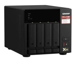QNAP TS-473-8G AMD RX-421ND 4 Yuvalı 8GB RAM 2xM.2 SATA SSD Slotlu NAS Depolama Ünitesi