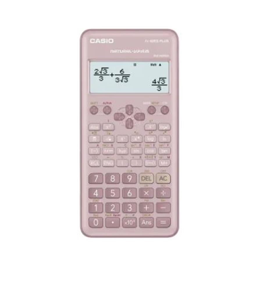 Casio FX-82ES Plus Pembe 2. Versiyon 252 Fonksiyonlu Bilimsel Hesap Makinesi