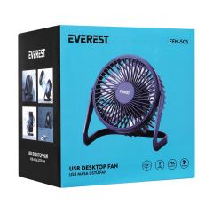 Everest EFN-505 Masaüstü Lacivert USB Fan (145mm x 141mm x 105mm)