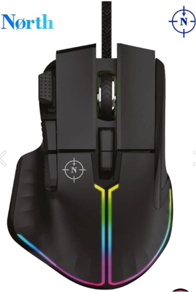 North Ragnarok RGB 12,800 DPI Profesyonel Makrolu Oyuncu Mouse