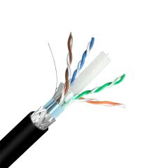 Inca ICAT6-500AG 500 Metre Outdoor S/FTP CAT6 23 AWG LSZH Network Kablosu Siyah