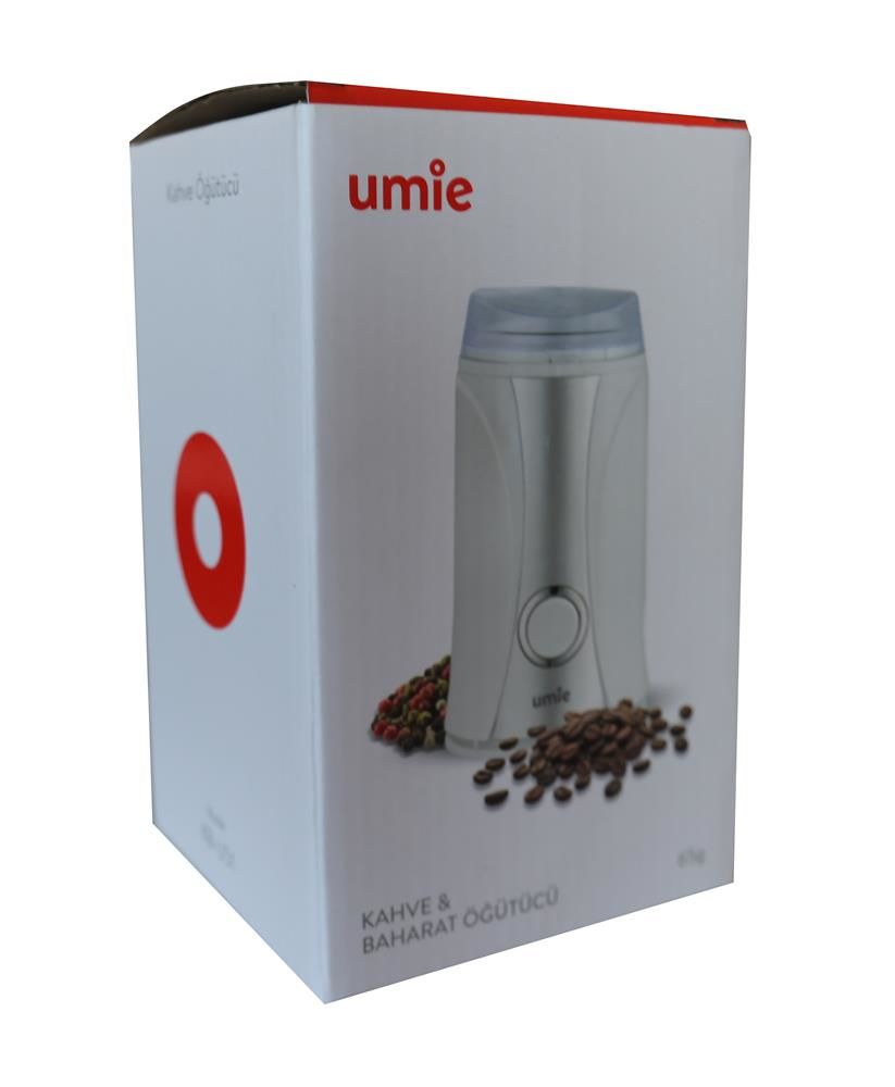 UMIE KB-U51 65G Kapasiteli Beyaz 160W Kahve ve Baharat Öğütücü