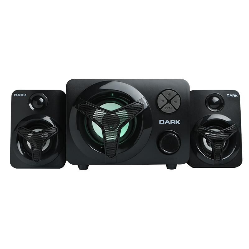 DARK DK‑AC‑SP215 Total 11W RMS 2+1 USB Speaker (Bluetooth 5.0, 3.5 mm AUX, LED Işık, Subwoofer, 45 Hz‑18 kHz)