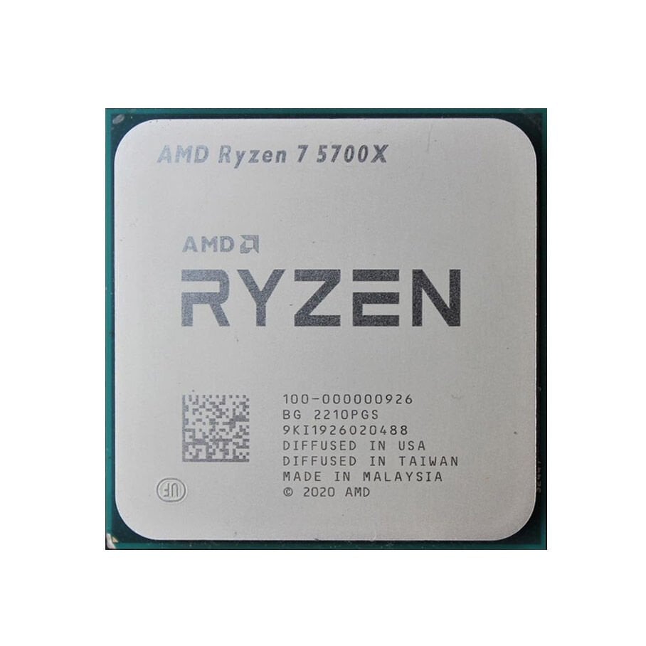 AMD Ryzen 7 5700X 3.4GHz 36MB AM4 TRAY 65W (Grafik Kart YOK, Fan YOK)