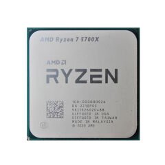 AMD Ryzen 7 5700X 3.4GHz 36MB AM4 TRAY 65W (Grafik Kart YOK, Fan YOK)