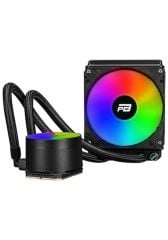 PowerBoost NOBLE 120 Rainbow Fanlı 120 mm PB‑LCS‑YC120 Intel LGA1700/1200/115x/1366/2066 & AMD AM5/AM4/FM Serisi Uyumlu Sabit 4‑Renk Rainbow LED 900–1800 RPM 73.9 CFM 35.3 dBA PWM Siyah Sıvı Soğutma Sistemi