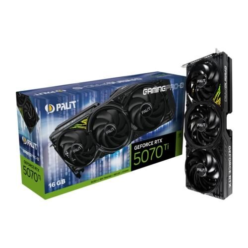 Palit GeForce RTX 5070 Ti GamingPro-S 16GB 256-Bit GDDR7 Ekran Kartı