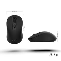 Inca IWM-288T Bluetooth + 2.4GHz Dual Mode Sessiz Ergonomik Kablosuz Mouse