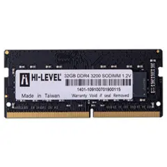 Hi-Level 32GB 3200MHz DDR4 CL22 SODIMM Notebook RAM (HLV-SOPC25600D4/32G)