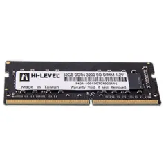 Hi-Level 32GB 3200MHz DDR4 CL22 SODIMM Notebook RAM (HLV-SOPC25600D4/32G)