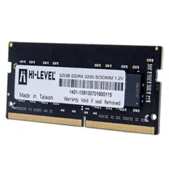 Hi-Level 32GB 3200MHz DDR4 CL22 SODIMM Notebook RAM (HLV-SOPC25600D4/32G)