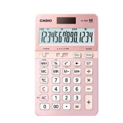 Casio JS-40B-PK Pembe Profesyonel 14 Hane Masaüstü Hesap Makinesi
