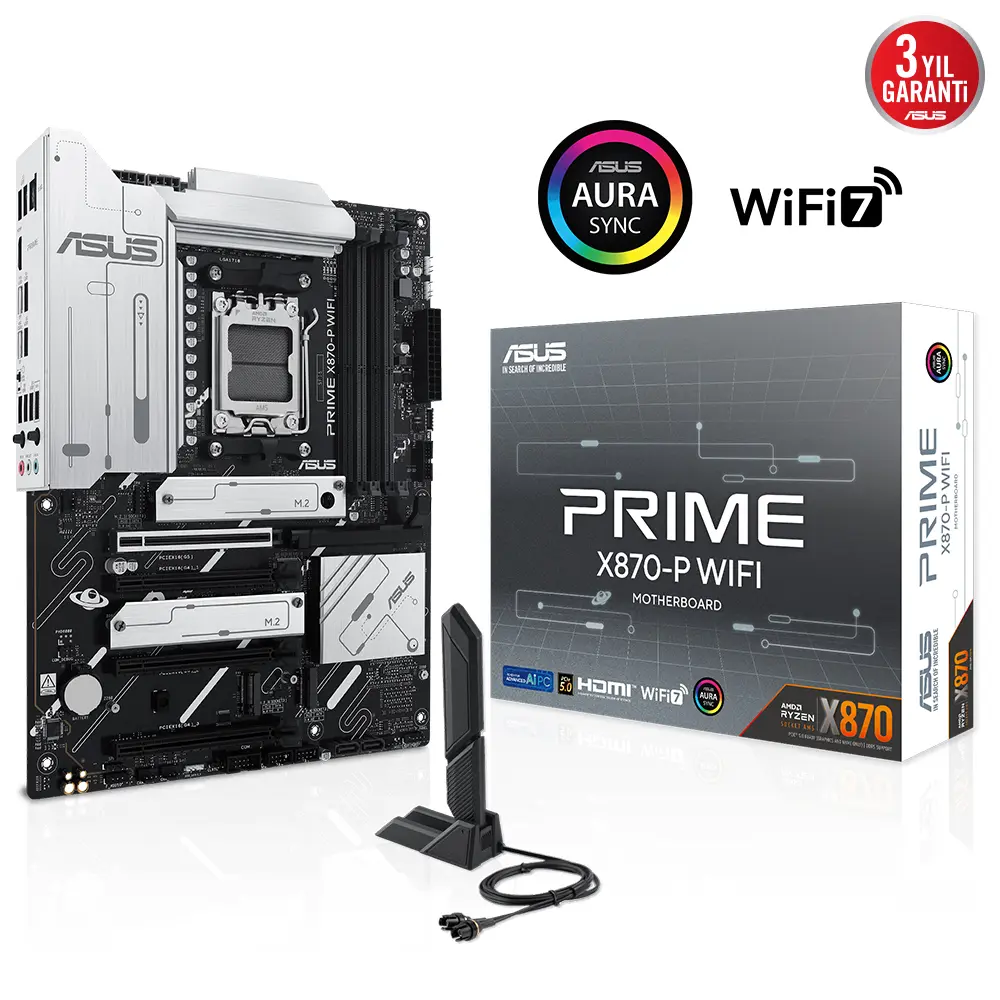 ASUS PRIME X870-P AMD X870 SOKET AM5 DDR5 8000+(OC