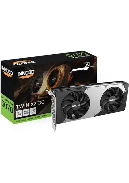 Inno3D GeForce RTX 5070 Twin X2 12GB 192-Bit GDDR7 Ekran Kartı
