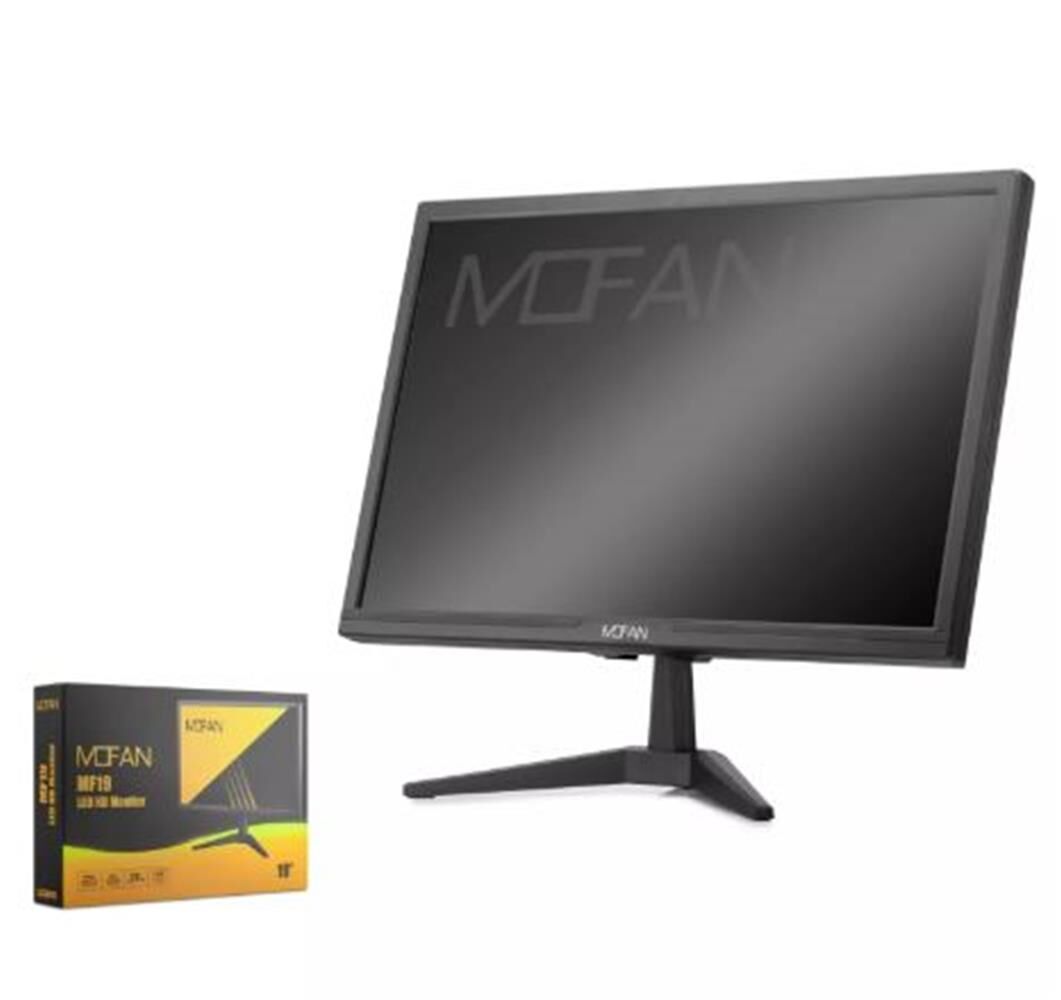 Mofan MF19 19'' LED HD IPS Panel Monitör 75Hz Hoparlörlü HDMI + VGA Siyah