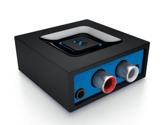 Logitech Bluetooth Audio Adapter 980‑000912 Bluetooth 3.0 Multipoint 15 m Destekli 3.5 mm/RCA Ses Alıcısı Siyah