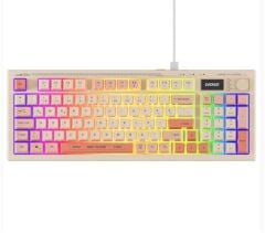 Everest KB-79 SILENT PRO Bej-Pembe-Turuncu SESSİZ RGB Q Membrane Oyuncu Klavyesi