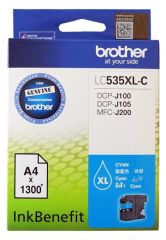 Brother LC535XLC Cyan (Siyan) High Yield Ink Cartridge (1.300 Page)