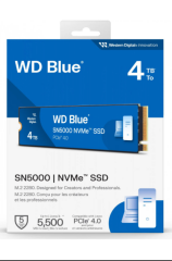 4TB WD BLUE M.2 NVMe SN5000 5500/5000MB/s WDS400T4B0E GEN4 SSD