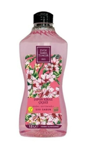Eyüp Sabri Tuncer 1.5 Litre Japon Kiraz Çiçeği Kokulu Köpük Sabun Refill Pet Şişe Hijyenik Sıvı Sabun