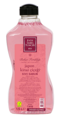 Eyüp Sabri Tuncer 1.5 Litre Japon Kiraz Çiçeği Kokulu Köpük Sabun Refill Pet Şişe Hijyenik Sıvı Sabun